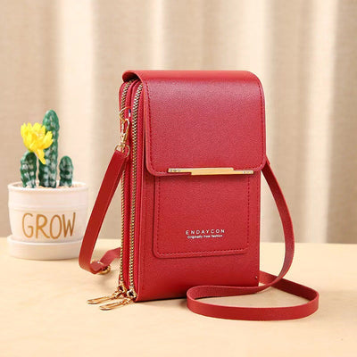 Small Bag for Females with Transparent Touch Screen Area